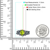 Two Piece Oval CZ Ring