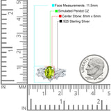 Two Piece Oval CZ Ring