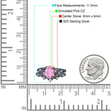 Two Piece Oval CZ Ring