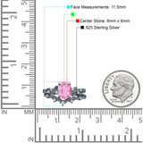 Two Piece Oval CZ Ring