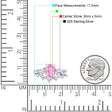 Two Piece Oval CZ Ring