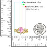 Two Piece Oval CZ Ring