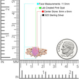 Two Piece Oval CZ Ring