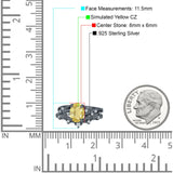 Two Piece Oval CZ Ring