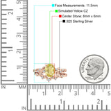 Two Piece Oval CZ Ring