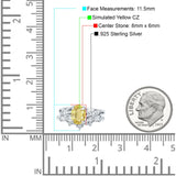 Two Piece Oval CZ Ring