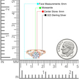 Art Deco Round Natural Stone Floral Ring