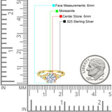 Art Deco Round Natural Stone Floral Ring