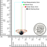 Art Deco Round Natural Stone Floral Ring