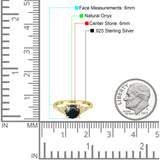 Art Deco Round Natural Stone Floral Ring