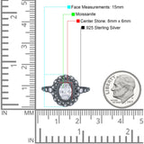 Art Deco Oval Natural Stone Beaded Ring