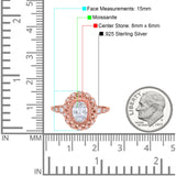 Art Deco Oval Natural Stone Beaded Ring