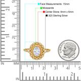 Art Deco Oval Natural Stone Beaded Ring