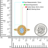 Art Deco Oval Natural Stone Beaded Ring