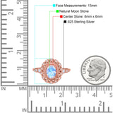 Art Deco Oval Natural Stone Beaded Ring