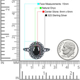 Art Deco Oval Natural Stone Beaded Ring