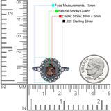 Art Deco Oval Natural Stone Beaded Ring