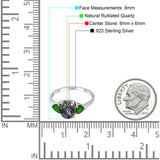 Three Stone Oval Natural Stone Trio Ring