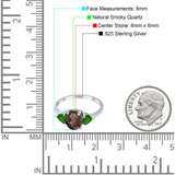 Three Stone Oval Natural Stone Trio Ring