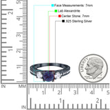 Three Stone Art Deco Round Natural Stone Ring