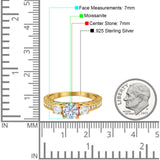 Three Stone Art Deco Round Natural Stone Ring