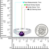 Three Stone Art Deco Round Natural Stone Ring