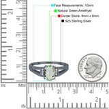 Art Deco Oval Natural Stone Wedding Ring