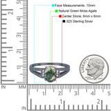 Art Deco Oval Natural Stone Wedding Ring