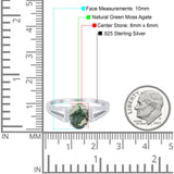 Art Deco Oval Natural Stone Wedding Ring