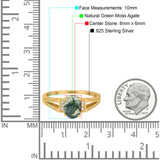 Art Deco Oval Natural Stone Wedding Ring