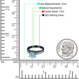 Round Natural Stone Engagement Ring