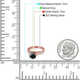 Round Natural Stone Engagement Ring