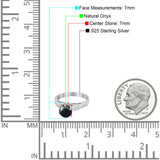 Round Natural Stone Engagement Ring