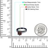 Round Natural Stone Engagement Ring