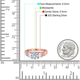 Three Stone Round Natural Stone Ring