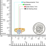 Vintage Style Round Natural Stone Ring