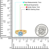 Vintage Style Round Natural Stone Ring