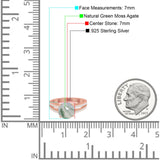 Vintage Style Round Natural Stone Ring