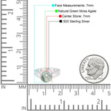 Vintage Style Round Natural Stone Ring