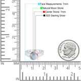 Vintage Style Round Natural Stone Ring