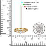 Art Deco Round Natural Stone Cocktail Ring