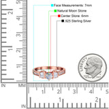 Art Deco Round Natural Stone Cocktail Ring