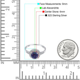 Round Halo CZ Ring