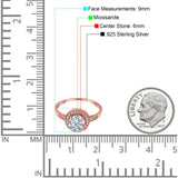 Round Halo CZ Ring