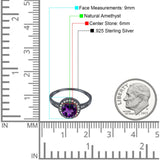 Round Halo CZ Ring