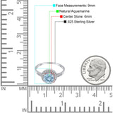 Round Halo CZ Ring