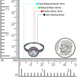Round Halo CZ Ring