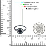 Round Halo CZ Ring