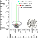 Round Halo CZ Ring