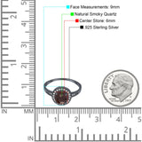 Round Halo CZ Ring